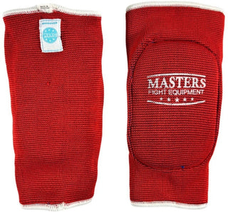 Elleboogbeschermer  elastische omkeerbare Masters WAKO rood blauw 
