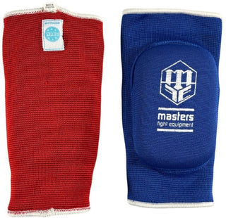 Elleboogbeschermer  elastische omkeerbare Masters WAKO rood blauw 