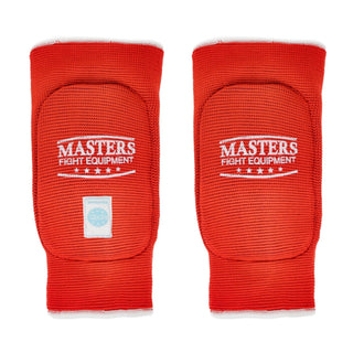 Elleboogbeschermer  elastische omkeerbare Masters WAKO rood blauw 