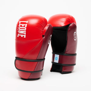Handschoenen van Point Fighting Leone WAKO GN600 Rood-Combat Arena