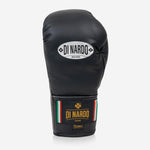 Bokshandschoenen Di Nardo met Veters 12 Oz Zwart-donkere zilver-Combat Arena