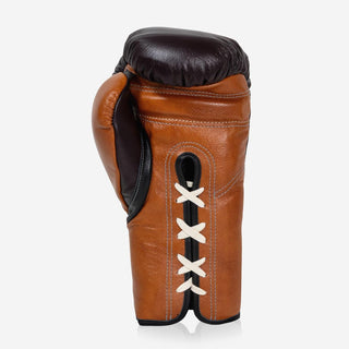 Bokshandschoenen Di Nardo met Veters 14 Oz Bourgogne-cognac-Combat Arena
