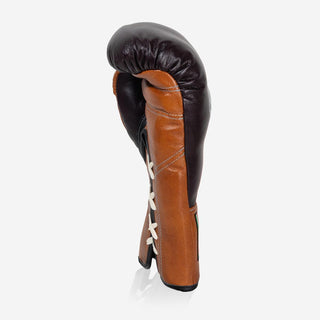 Bokshandschoenen Di Nardo met Veters 14 Oz Bourgogne-cognac-Combat Arena