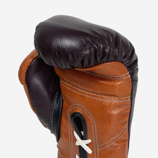 Bokshandschoenen Di Nardo met Veters 14 Oz Bourgogne-cognac-Combat Arena