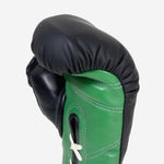 Bokshandschoenen Di Nardo met Veters 14 Oz Zwart-groen-Combat Arena