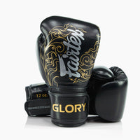 Bokshandschoenen Fairtex x Glory BGVG3 Zwart-goud-Combat Arena