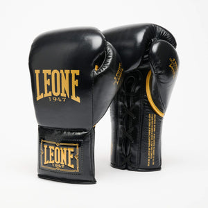 Bokshandschoenen Leone GOAT GN103L met Veters Zwart-Combat Arena