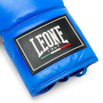 Bokshandschoenen Leone Shock Pro met veters GN057L Blauw 