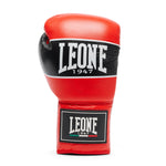 Bokshandschoenen Leone Shock Pro met veters GN057L Rood 
