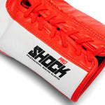 Bokshandschoenen Leone Shock Pro met veters GN057L Rood 