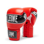 Bokshandschoenen Leone Shock Pro met veters GN057L Rood 