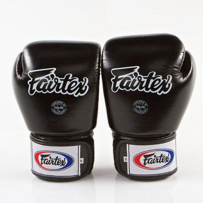 Fairtex - Microfiber solid zwart bokshandschoenen Fairtex - Microfiber solid zwart bokshandschoenen