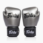 Thaibokshandschoenen Fairtex BGV1C-Plus Gun Metallic-Combat Arena