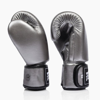 Thaibokshandschoenen Fairtex BGV1C-Plus Gun Metallic-Combat Arena