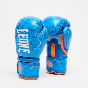 Kids bokshandshoenen Leone Bubbly GN409J 6 Oz Azzurro-Combat Arena
