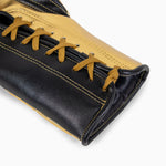 Bokshandschoenen Adidas Hybrid 500 Pro met Veters Zwart-goud 