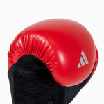 Bokshandschoenen Adidas Speed Tilt 200 WAKO 10 Oz Rood-zwart-zilver 