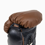 Bokshandschoenen Di Nardo met veters Bruin Zwart 10 Oz 