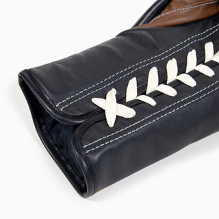Bokshandschoenen Di Nardo met veters Bruin Zwart 10 Oz 