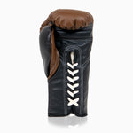 Bokshandschoenen Di Nardo met veters Bruin Zwart 10 Oz 