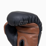 Bokshandschoenen Di Nardo met veters Zwart-Bruin 16 oz 