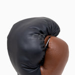 Bokshandschoenen Di Nardo met veters Zwart-Bruin 16 oz 