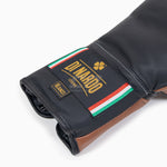 Bokshandschoenen Di Nardo met veters Zwart-Bruin 16 oz 