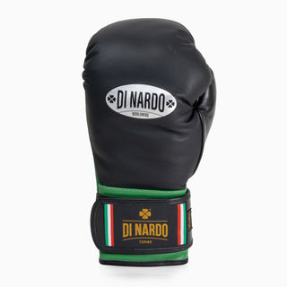 Bokshandschoenen Di Nardo met Klittenband 14 Oz Zwart-groen 