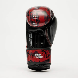 Bokshandschoenen Leone Urban Fighter GN335 rood-zwart camo 