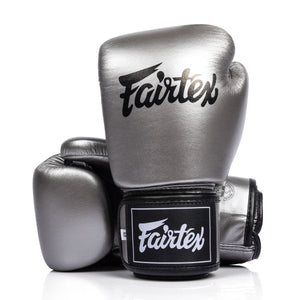 Thaibokshandschoenen Fairtex BGV1C-Plus Gun Metallic 