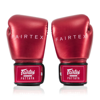 Thaibokshandschoenen Fairtex Metallic BGV22 Rood 