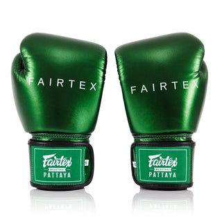 Thaibokshandschoenen Fairtex Metallic BGV22 Groen 