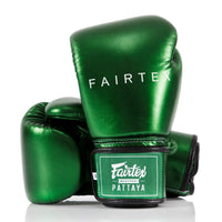 Thaibokshandschoenen Fairtex Metallic BGV22 Groen 