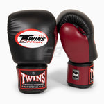 Thaibokshandschoenen Twins Special BGVL3 Bourgondisch-zwart
