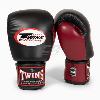 Thaibokshandschoenen Twins Special BGVL3 Bourgondisch-zwart
