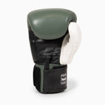 Thaibokshandschoenen Twins Special BGVL4 Zwart-groen-wit
