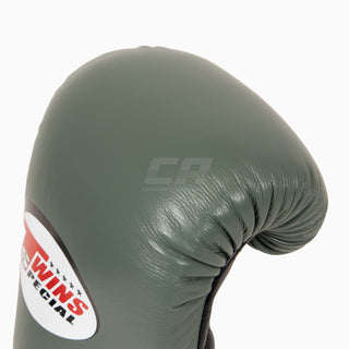 Thaibokshandschoenen Twins Special BGVL4 Zwart-groen-wit