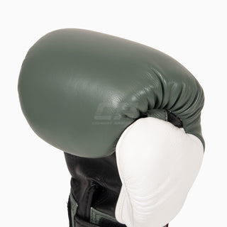 Thaibokshandschoenen Twins Special BGVL4 Zwart-groen-wit