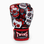 Thaibokshandschoenen Twins Special FBGVL 3 Skull Rood 