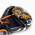 Thaibokshandschoenen Twins Special FBGVL 4 Skull Oranje 
