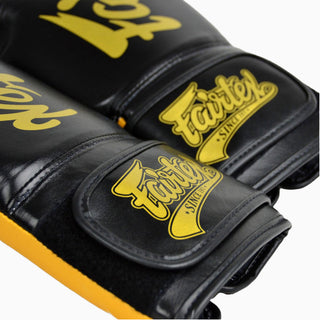 Thaibokshandschoenen Fairtex Super Sparring BGV18 Zwart-goud 