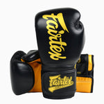 Thaibokshandschoenen Fairtex Super Sparring BGV18 Zwart-goud 