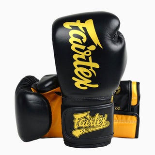 Thaibokshandschoenen Fairtex Super Sparring BGV18 Zwart-goud 