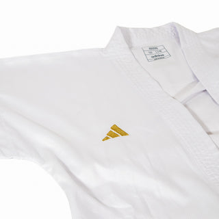 Karatepak kumite Adidas Adizero 2.0 WKF wit zonder strepen 