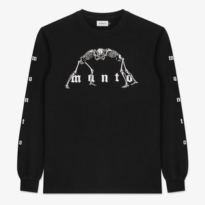 Maglia a maniche lunghe Manto Bones Nero-Combat Arena