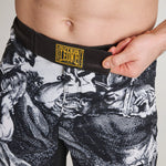 MMA broekje Leone IUTER Barbed Wire AB04IU Zwart-Combat Arena
