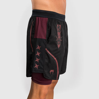 Pantaloncini allenamento Venum Assassin's Creed Shadows Rosso-nero-Combat Arena