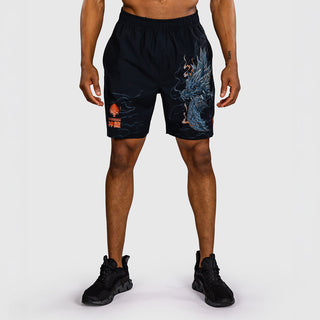 Korte broek training Venum Thunder Dragon Zwart-Combat Arena