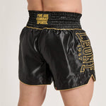 Korte broek kick-thai Leone DNA Premium AB969 Zwart-Combat Arena