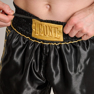 Korte broek kick-thai Leone DNA Premium AB969 Zwart-Combat Arena